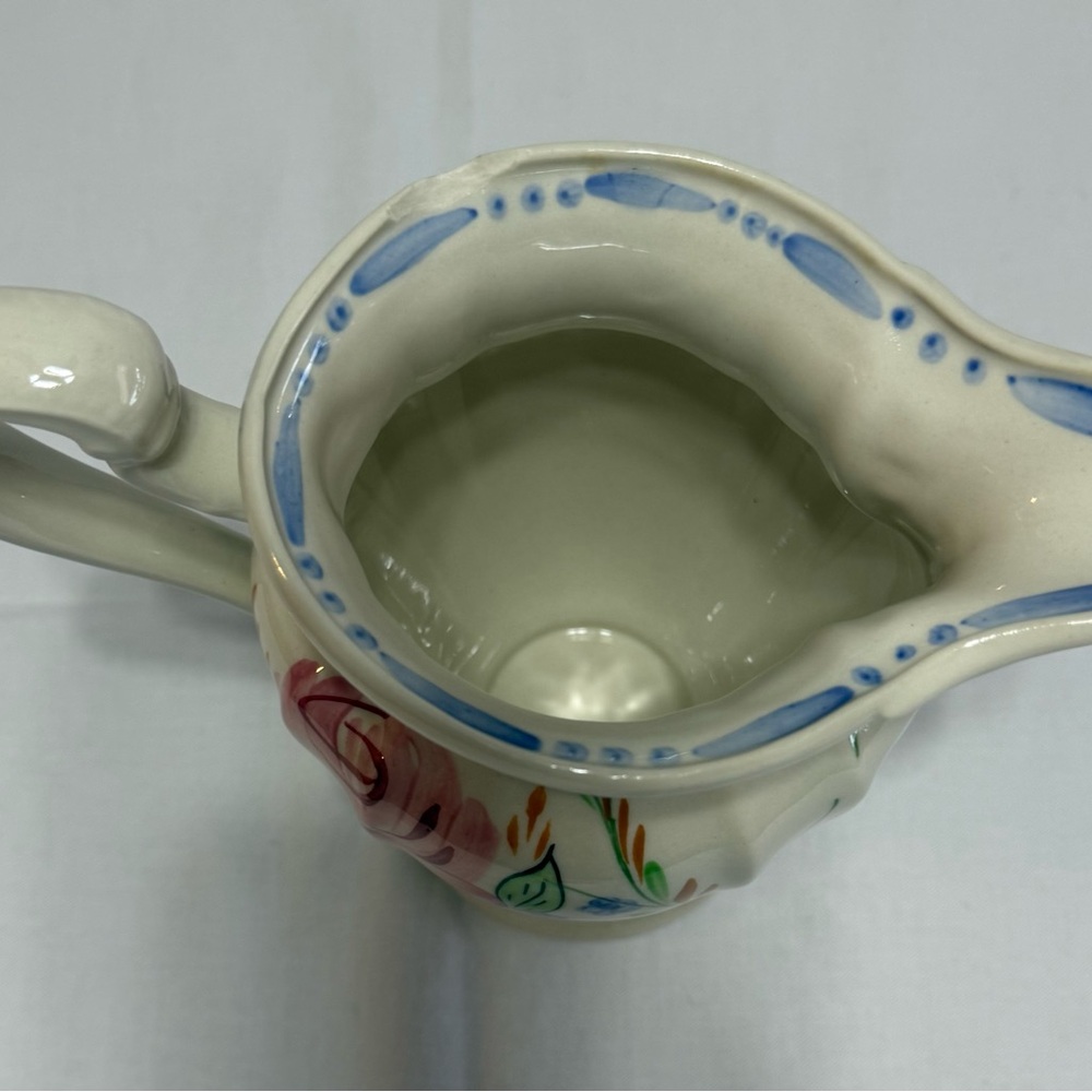 Blue Ridge Floral Ceramic Pitcher - Picture 6 of 9